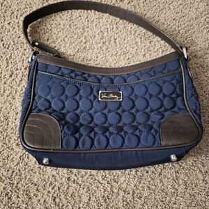 Vera Bradley Navy Blue Quilted Shoulder Bag